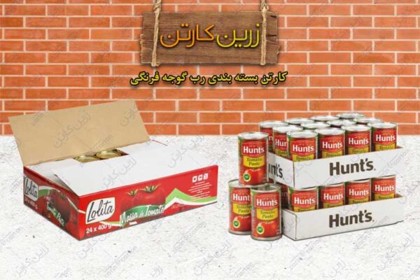 کارتن بسته بندی رب گوجه فرنگی