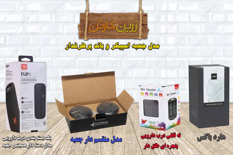 کارتن باند و بسته بندی اسپیکر بلوتوثی 01