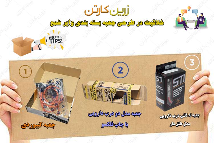 جعبه بسته بندی وایر شمع ماشین و کارتن شمع و وایر خودرو 02